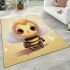 Adorable chibi bee area rugs carpet