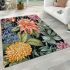 Beautiful bouquet on wooden table area rugs carpet