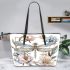 Beautiful dragonfly with large wings leather Chic Stylish Tote Bag & Women Totes: Perfect Gift for Girlfriend | Crossbody, Purse, Handbag