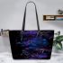 Beautiful glowing dragonflies leather Chic Stylish Tote Bag & Women Totes: Perfect Gift for Girlfriend | Crossbody, Purse, Handbag