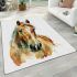 Beautiful horse head area rugs carpet