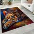 Bengal cat as a symbol of strength and grace area rugs carpet