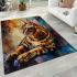 Bengal cat as a symbol of strength and grace area rugs carpet