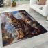 Bengal cat in fantasy adventures area rugs carpet