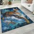 Bengal cat in fantasy worlds area rugs carpet