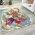 Bengal cat in magical girl transformations area rugs carpet