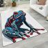 Blue and red frog area rugs carpet