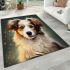 Bookish pup a dog's literary moment area rugs carpet