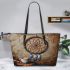 Breadfirst drink coffee and dream catcher leather tote bag