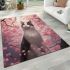 Calico cat in blossom serenity area rugs carpet