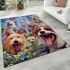Canine bliss in the meadow area rugs carpet