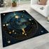 Celestial patterns in geometric art inspire wonder area rugs carpet