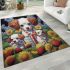 Charming canine family portrait area rugs carpet