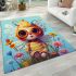 Cheerful garden fairy area rugs carpet