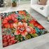 Colorful floral bouquet on table area rugs carpet