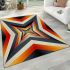 Colorful geometric illusion area rugs carpet