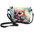 Colorful Owl on Boat Makeup Bag