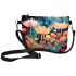 Colorful Water Lilies in Blue Pond Makeup Bag