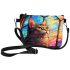 Curious Cat by the Stained Glass Window Makeup Bag