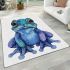 Cute baby frog area rugs carpet