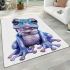 Cute baby frog area rugs carpet