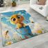 Cute cartoon baby bee area rugs carpet