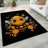 Cute cartoon bee happy expression area rugs carpet