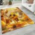 Cute cartoon bee with big eyes and wings area rugs carpet