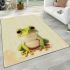 Cute cartoon frog simple design area rugs carpet