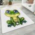 Cute cartoon frog with big eyes area rugs carpet