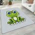 Cute cartoon frog with big eyes 21 area rugs carpet