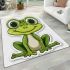 Cute cartoon frog with big eyes 24 area rugs carpet