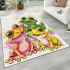 Cute cartoon frogs area rugs carpet