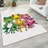 Cute cartoon frogs area rugs carpet