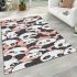 Cute cartoon panda pattern area rugs carpet