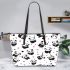 Cute cartoon panda pattern leather Chic Stylish Tote Bag & Women Totes: Perfect Gift for Girlfriend | Crossbody, Purse, Handbag