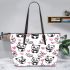 Cute cartoon panda pattern leather Chic Stylish Tote Bag & Women Totes: Perfect Gift for Girlfriend | Crossbody, Purse, Handbag