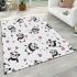 Cute cartoon panda pattern area rugs carpet