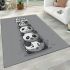 Cute cartoon pandas stacked on top area rugs carpet