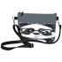 Cute chibi panda wearing glasses makeup bag