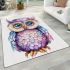 Cute owl clipart with big eyes area rugs carpet