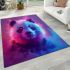 Cute panda portrait headshot in the style area rugs carpet