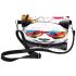 Cute panda wearing colorful glasses makeup bag