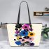 Flowers in the style of marano Leather Tote Bag, Totes, Crossbody, Purse: Bag Gift Idea for Girlfriend, Sitter, Birthday, Women ,Daughter, Mama, Ladies