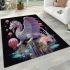 Dragon and hot air balloons area rugs carpet