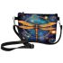 Dragonfly and Celestial Bodies Illustration Makeup Bag
