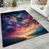 Dragonfly in a fantasy sky area rugs carpet