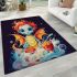 Dragon's tea time in the sky area rugs carpet