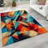 Dynamic geometric fusion area rugs carpet