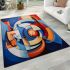 Dynamic geometric interplay area rugs carpet